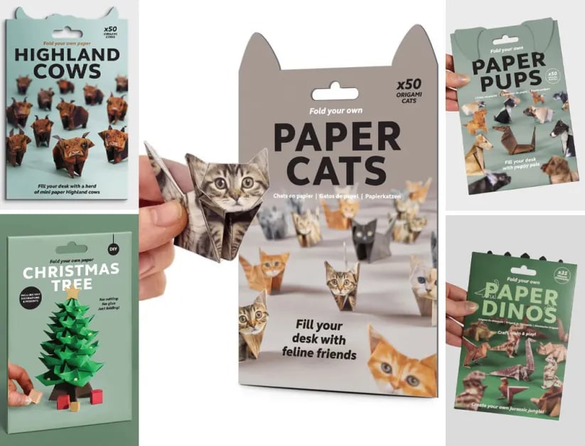 ✨Easy DIY Paper Cats Kit | Guided Lines & Instructions Included