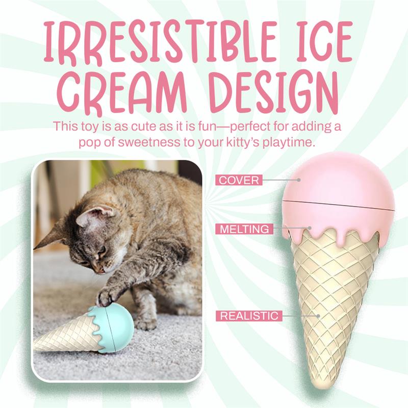 Seurico™ Ice cream spinning mint ball cat toy