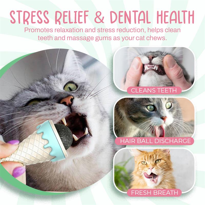 Seurico™ Ice cream spinning mint ball cat toy