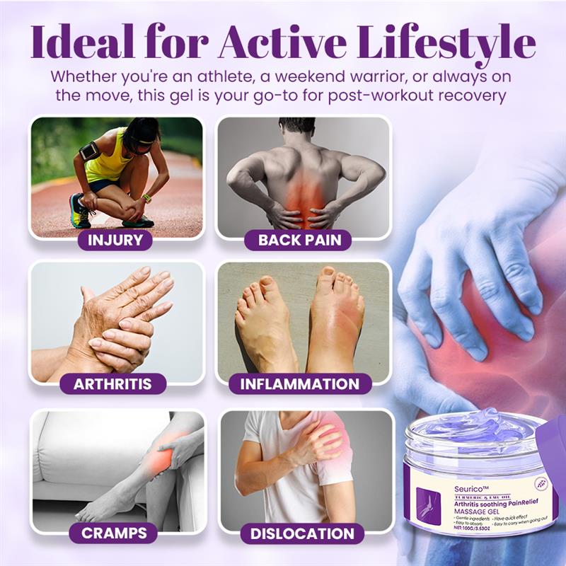 Seurico™ Turmeric & Emu oil Arthritis soothing PainRelief Massage Gel