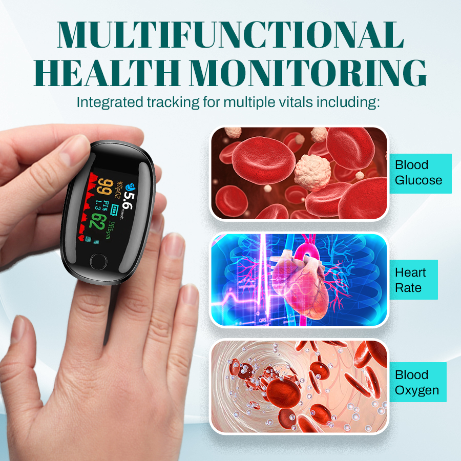 🔥Over 20000 units sold in the past 30 days _ Non invasive precision multifunctional blood glucose meter