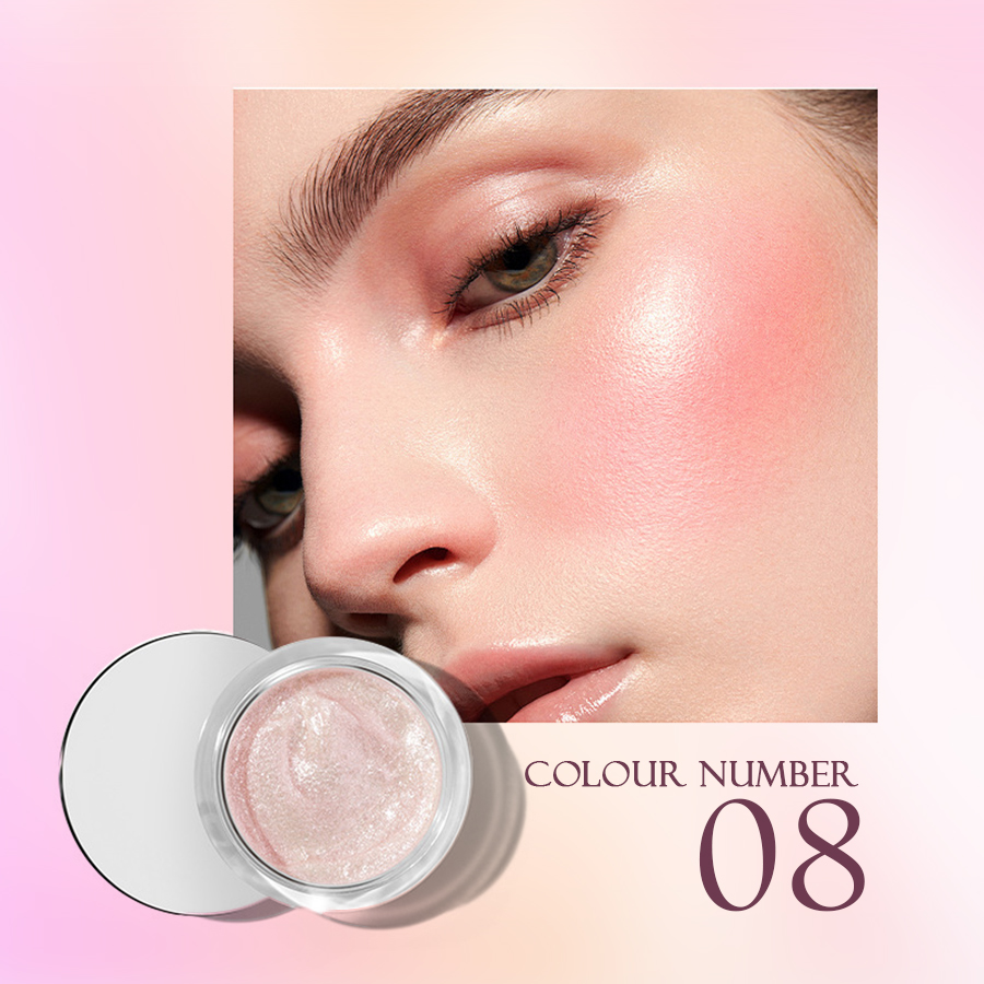 NEGUSY™ 10-color liquid blush eyeshadow brightens lips and cheeks to contour nat