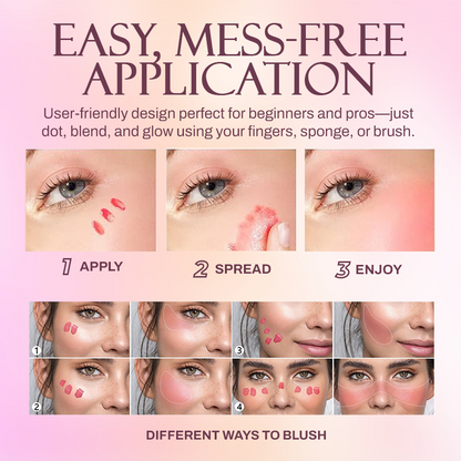 NEGUSY™ 10-color liquid blush eyeshadow brightens lips and cheeks to contour nat