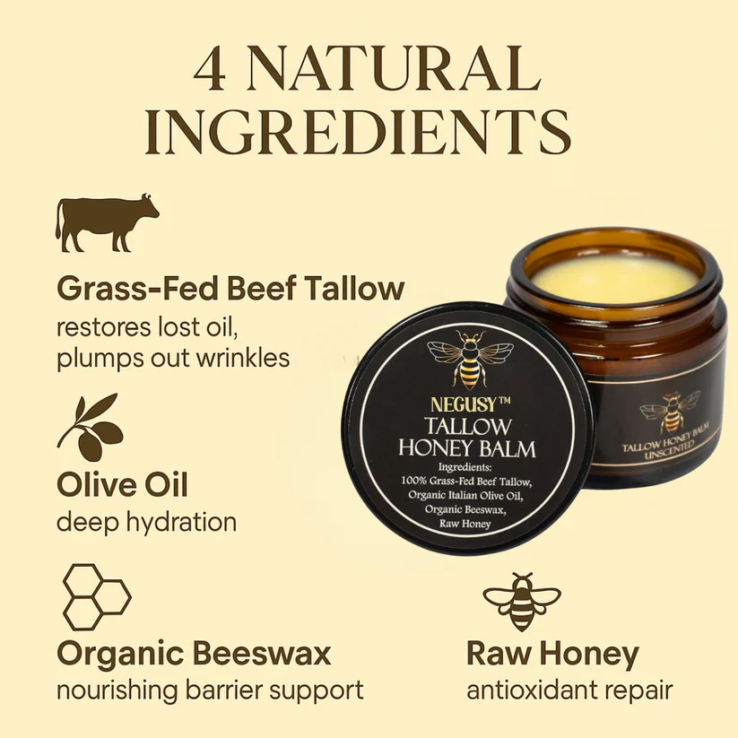 NEGUSY™ Organic Grass-Fed Beef Tallow Balm