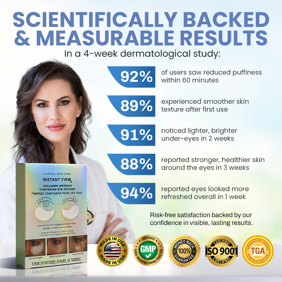 Instant Firm Collagen Eye Patches 🏆 2025 RATED SKIN CARE INNOVATION