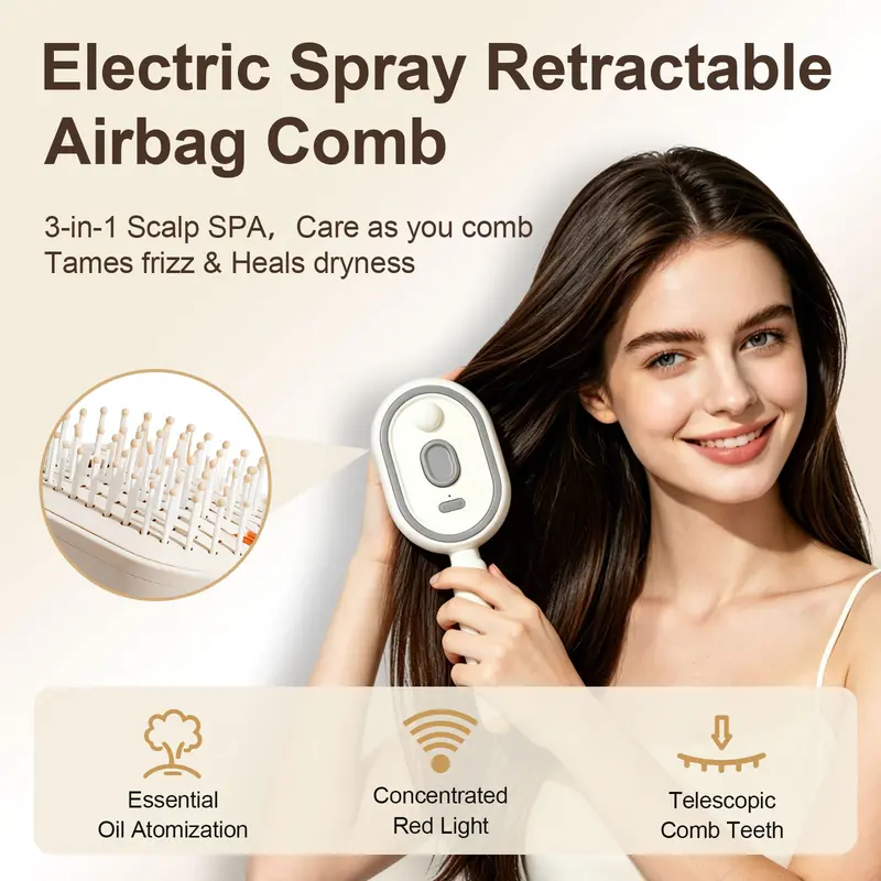 Multi-Function Hair Mist Spray Comb