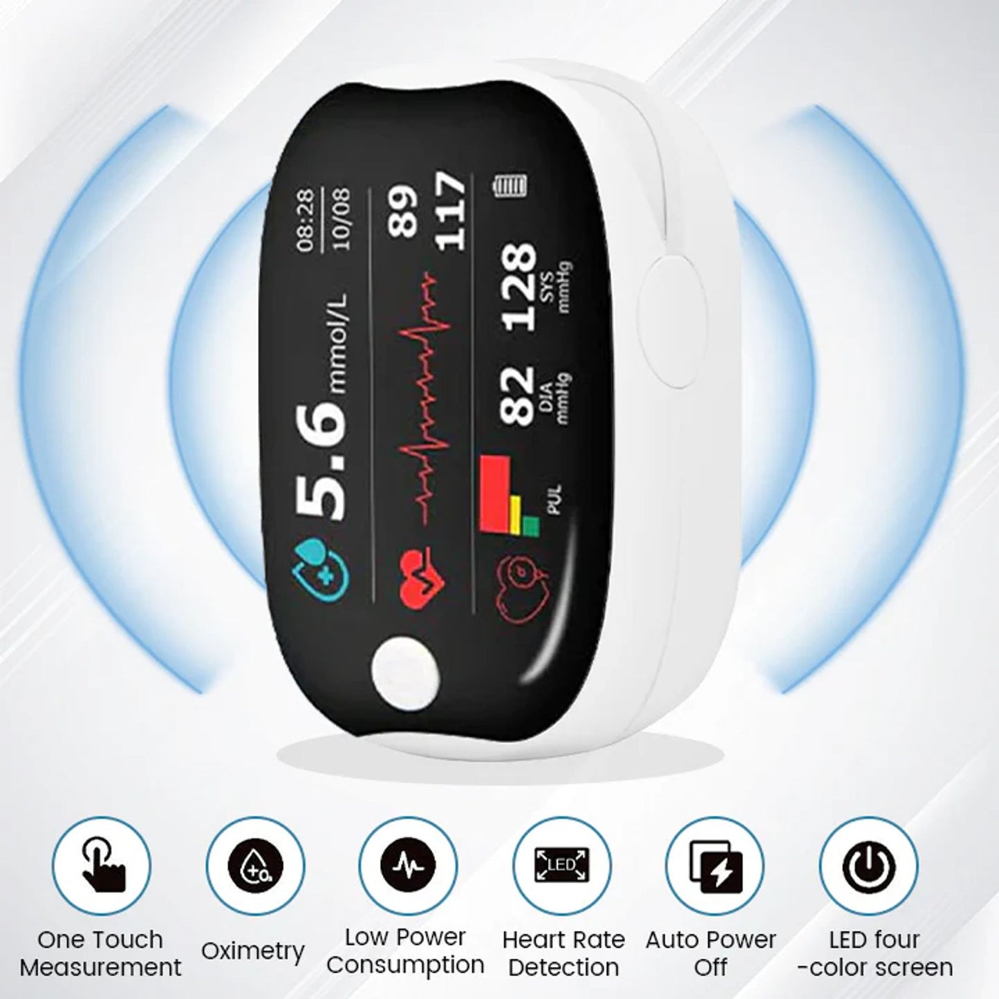 🔥🔥 Over 10000 units sold in the past 30 days _ Non invasive precision multifunctional blood glucose meter