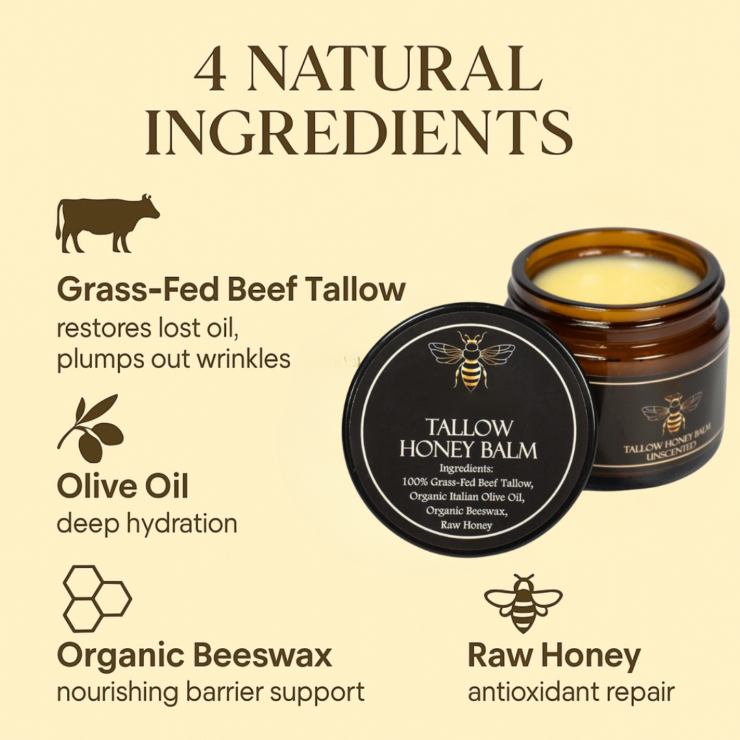 Organic Grass-Fed Beef Tallow Balm