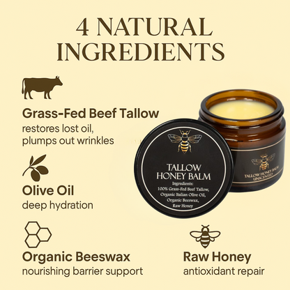 Organic Grass-Fed Beef Tallow Balm