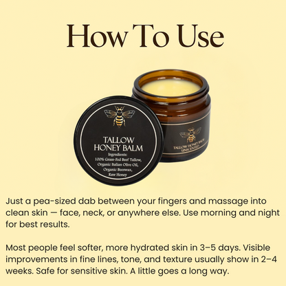 Organic Grass-Fed Beef Tallow Balm