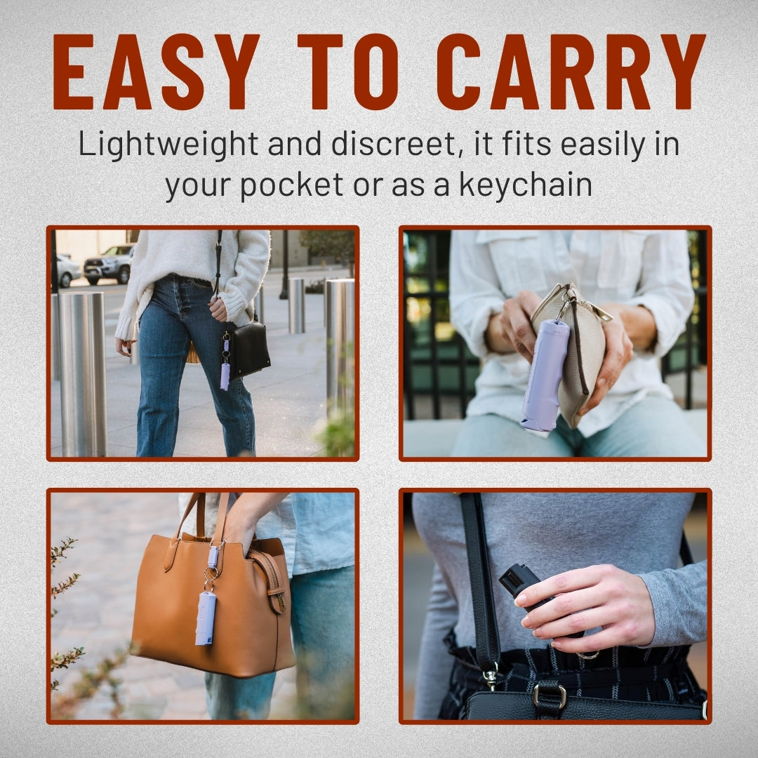 ODEIUN Advanced Compact Pepper Spray | Quick Release Keychain & Police Strength (3-in-1 Formula)