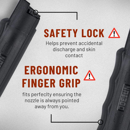ODEIUN Advanced Compact Pepper Spray | Quick Release Keychain & Police Strength (3-in-1 Formula)