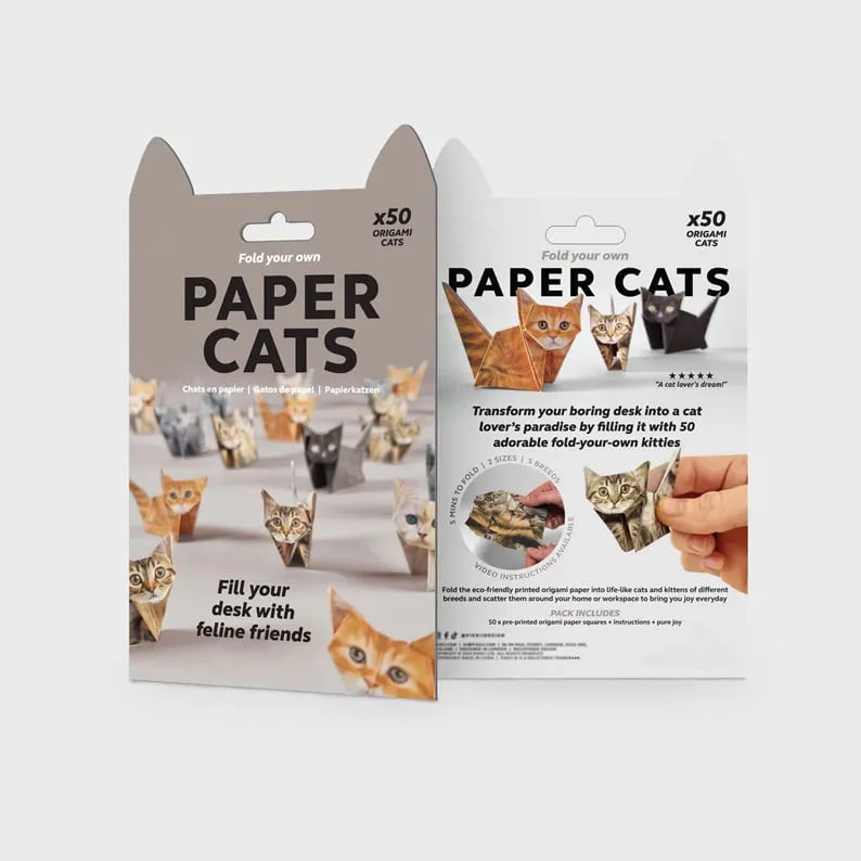 ✨Easy DIY Paper Cats Kit | Guided Lines & Instructions Included