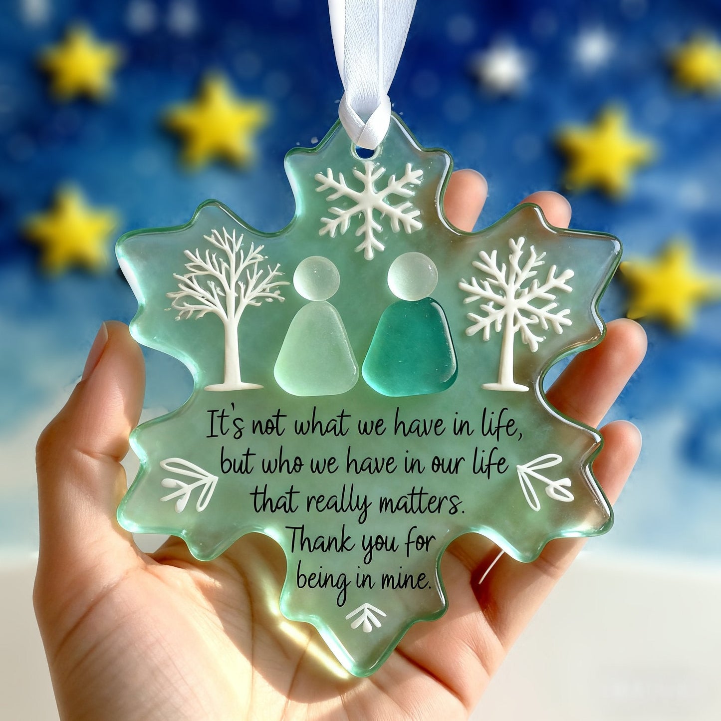 🌊Ocean-Inspired Glass Charm Decor❄✨ Handcrafted Treasures from Nature!