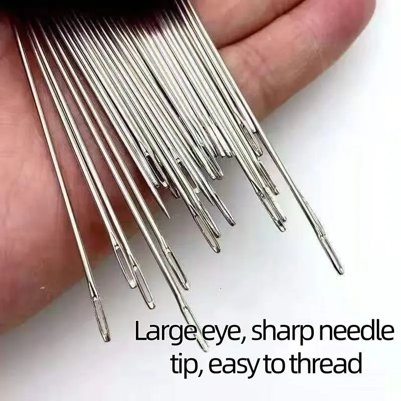🎄Christmas-Sale 49%Off❤34PCS Big Eye Steel Needles Set