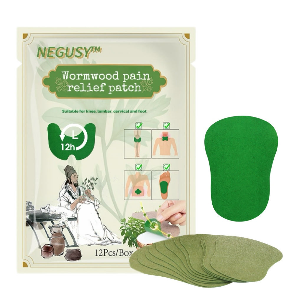 NEGUSY™ Wormwood pain relief strips for knee, lumbar, cervical, and foot