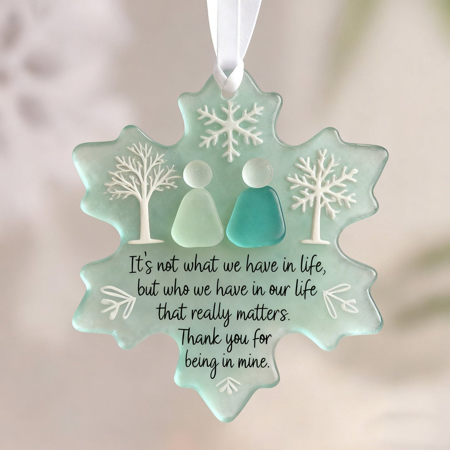 🌊Ocean-Inspired Glass Charm Decor❄✨ Handcrafted Treasures from Nature!