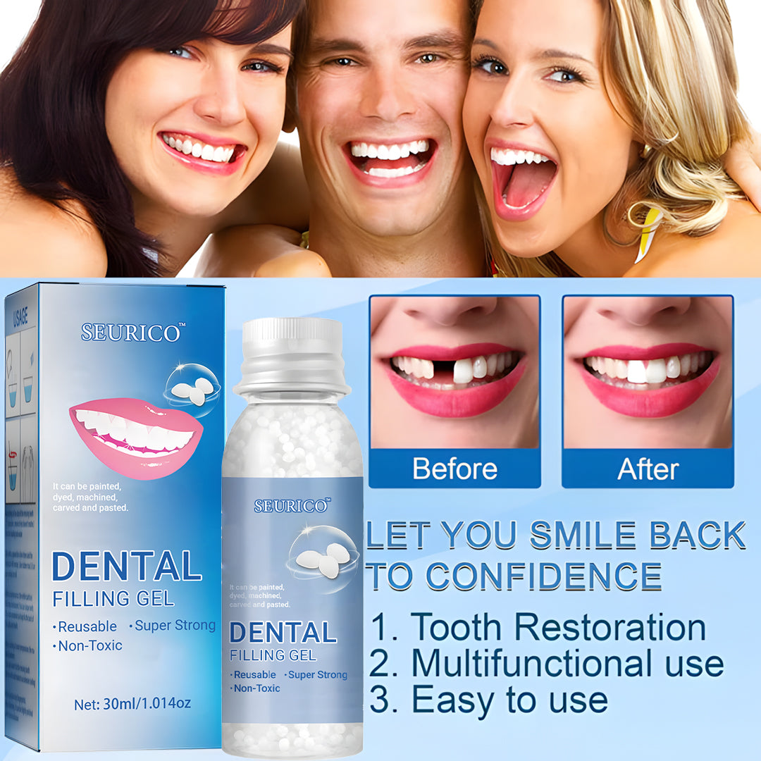 🦷 Seurico™ Dental Filling Gel– Fix Cavities Fast Without Pain or Drills 💖