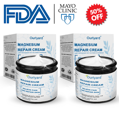 ✅Mayo Clinic Official: Magnesium skin repair cream (Eczema and Psoriasis Relief, Skin Repair, Even Tone, Acne and Dark Spot Treatment, Wart and Mole Removal)