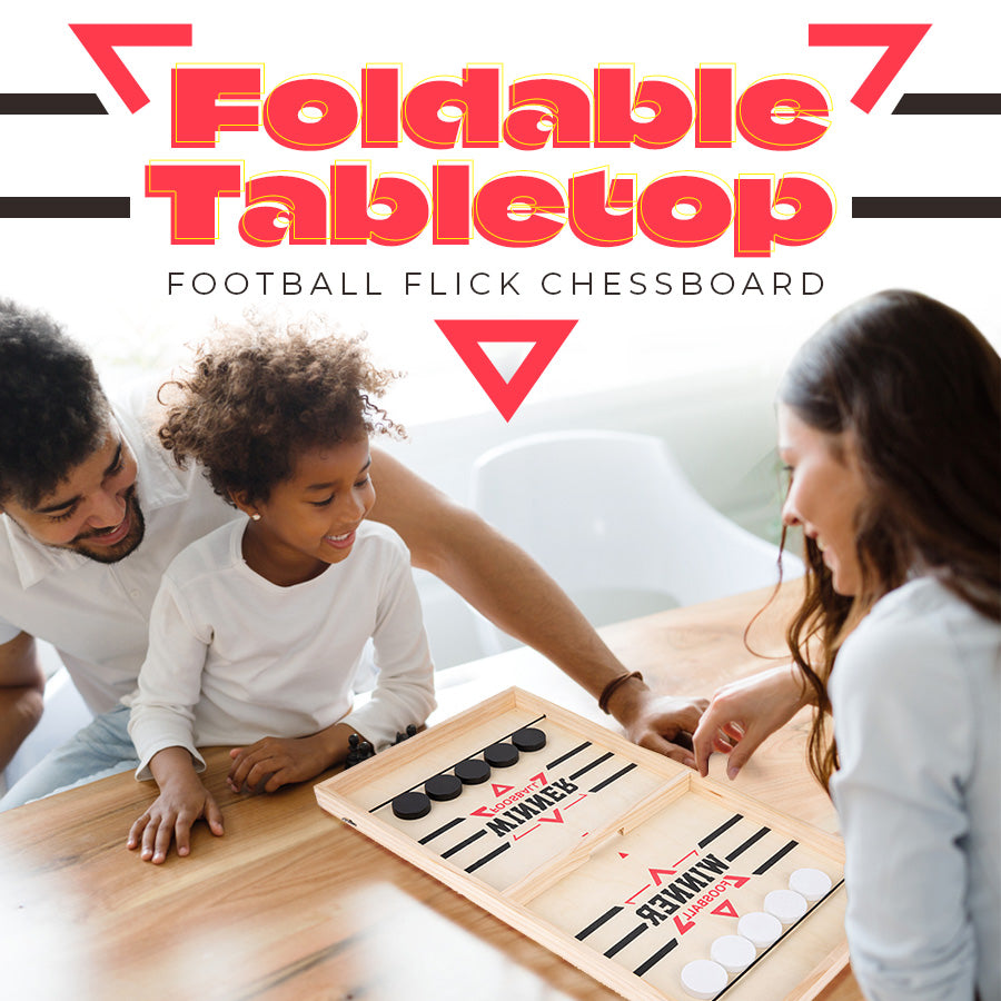 Foldable Tabletop Football Flick Chessboard