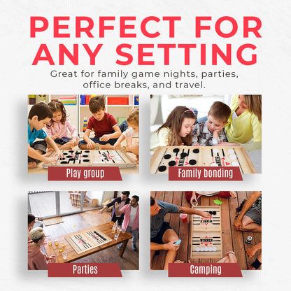 Foldable Tabletop Football Flick Chessboard