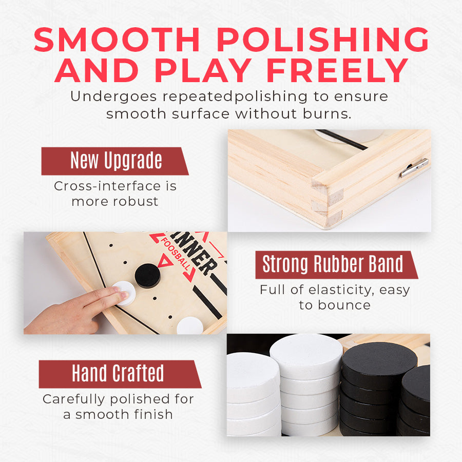 Foldable Tabletop Football Flick Chessboard