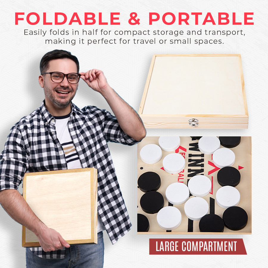 Foldable Tabletop Football Flick Chessboard