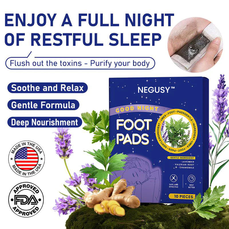 NEGUSY™ Deep Relaxing Foot Patches  – Soothe Tired Feet, Relieve Stress, Promote Relaxation & Better Sleep