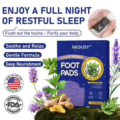 NEGUSY™ Deep Relaxing Foot Patches  – Soothe Tired Feet, Relieve Stress, Promote Relaxation & Better Sleep