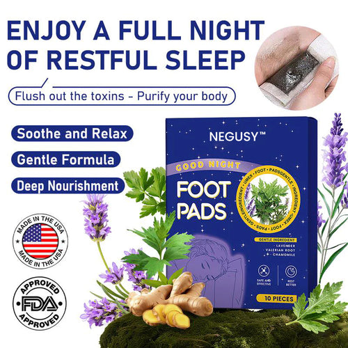 NEGUSY™ Deep Relaxing Foot Patches  – Soothe Tired Feet, Relieve Stress, Promote Relaxation & Better Sleep