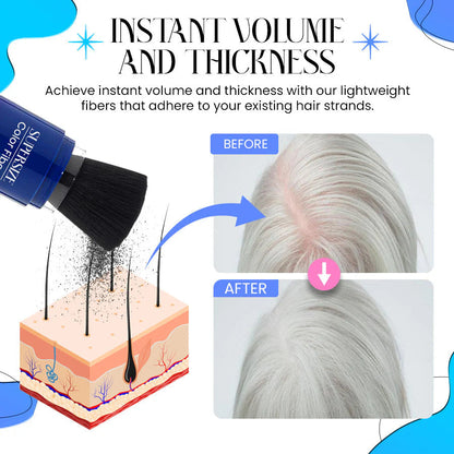 Exclusive No Hair Damage Patent: Supersize Color Fibers with Refill Set