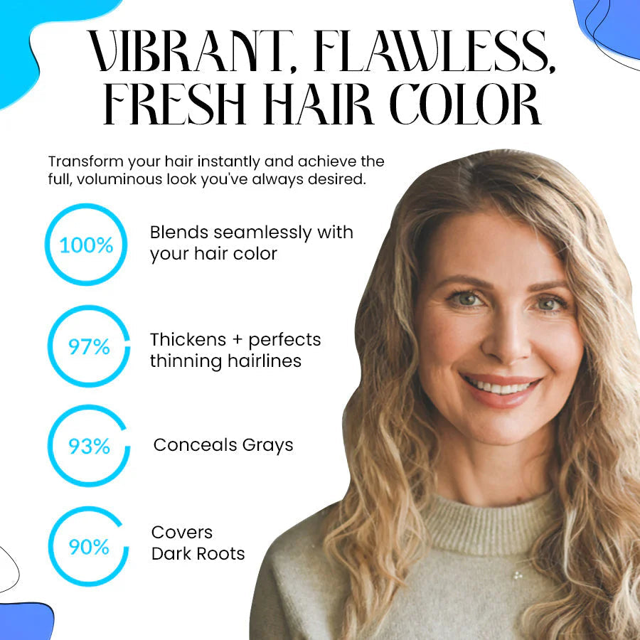 Exclusive No Hair Damage Patent: Supersize Color Fibers with Refill Set