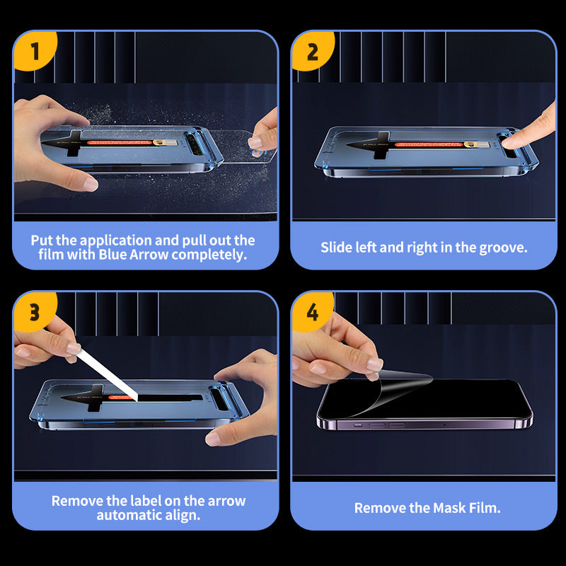 Negusy 2nd Generation iPhone Screen Protector - Dust Free Without Bubbles