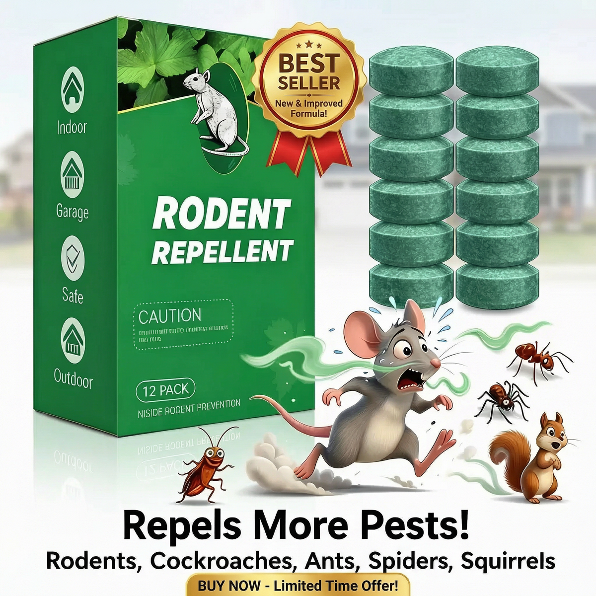 🚫🐀 12-Pack Popular Natural Rodent Repellent Balls – Luxe Store