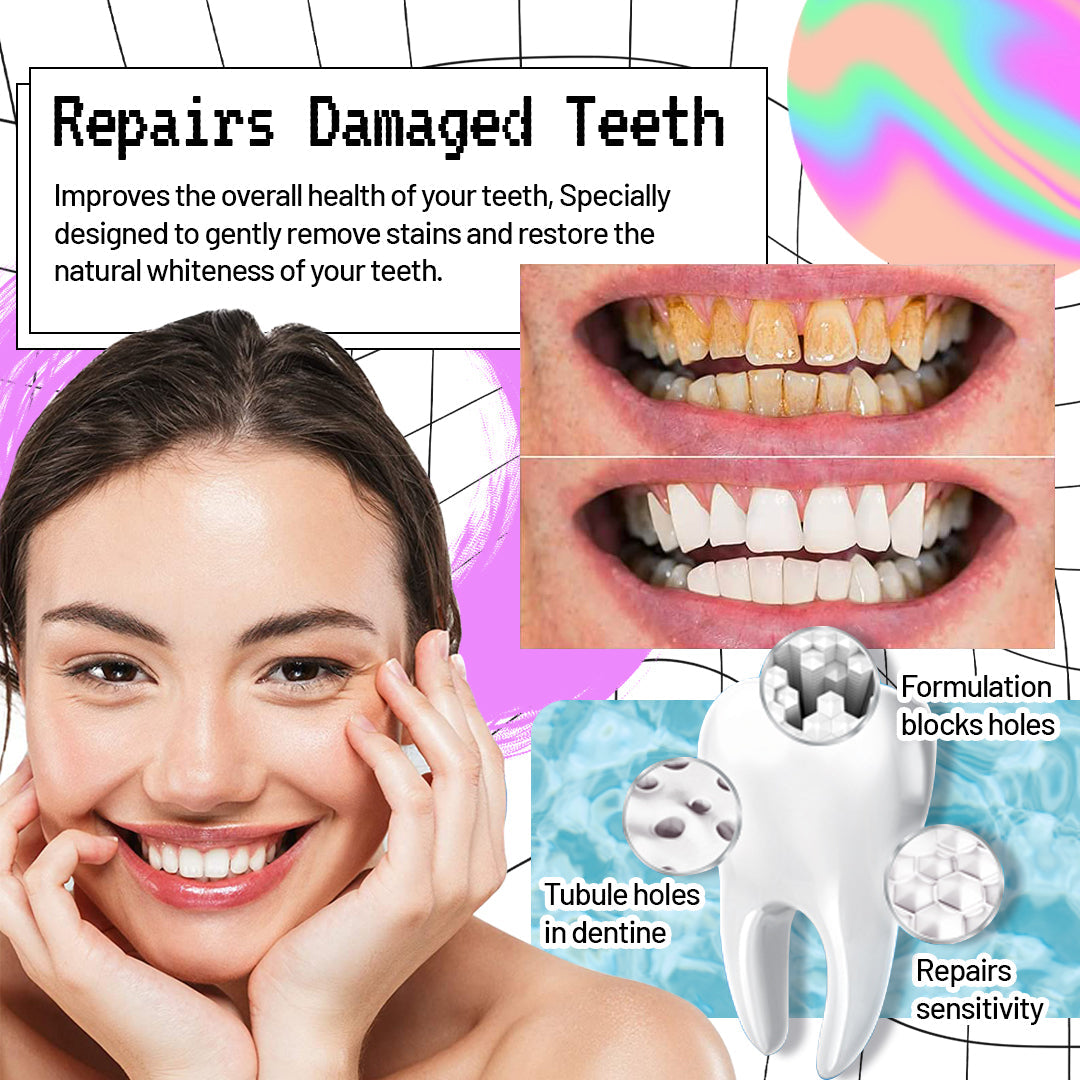 AngelSmile™ Color-Correcting Purple Mousse Toothpaste