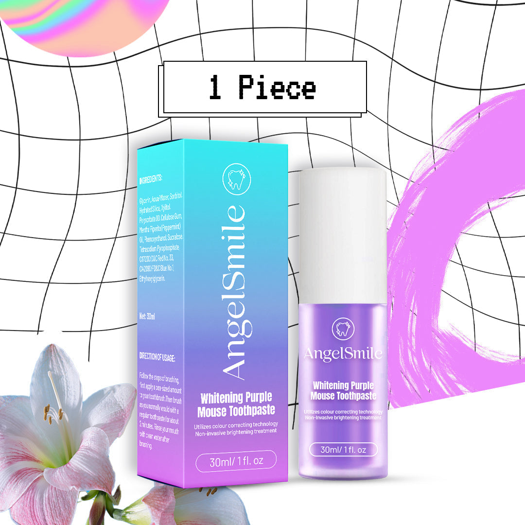 AngelSmile™ Color-Correcting Purple Mousse Toothpaste