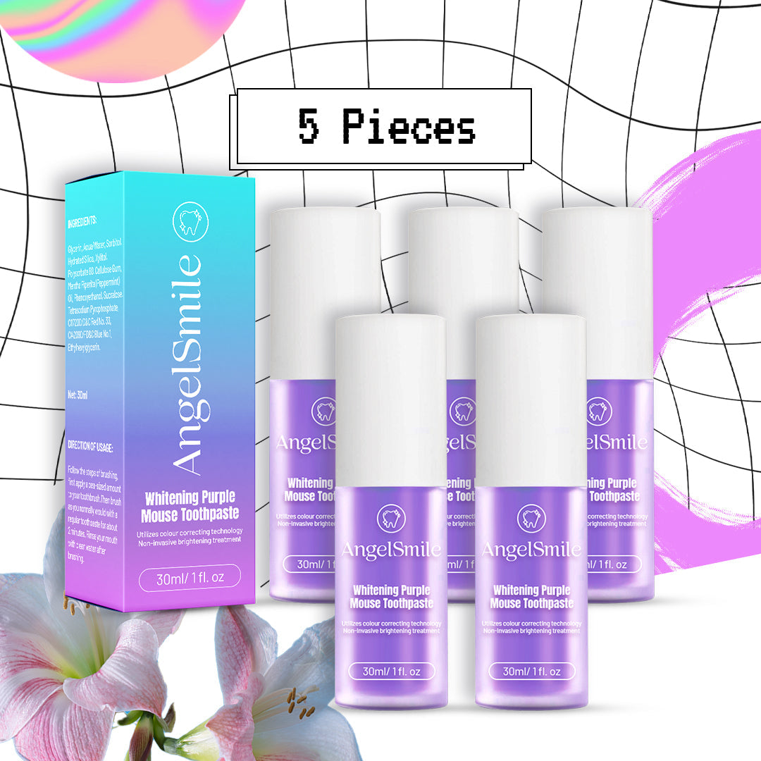 AngelSmile™ Color-Correcting Purple Mousse Toothpaste
