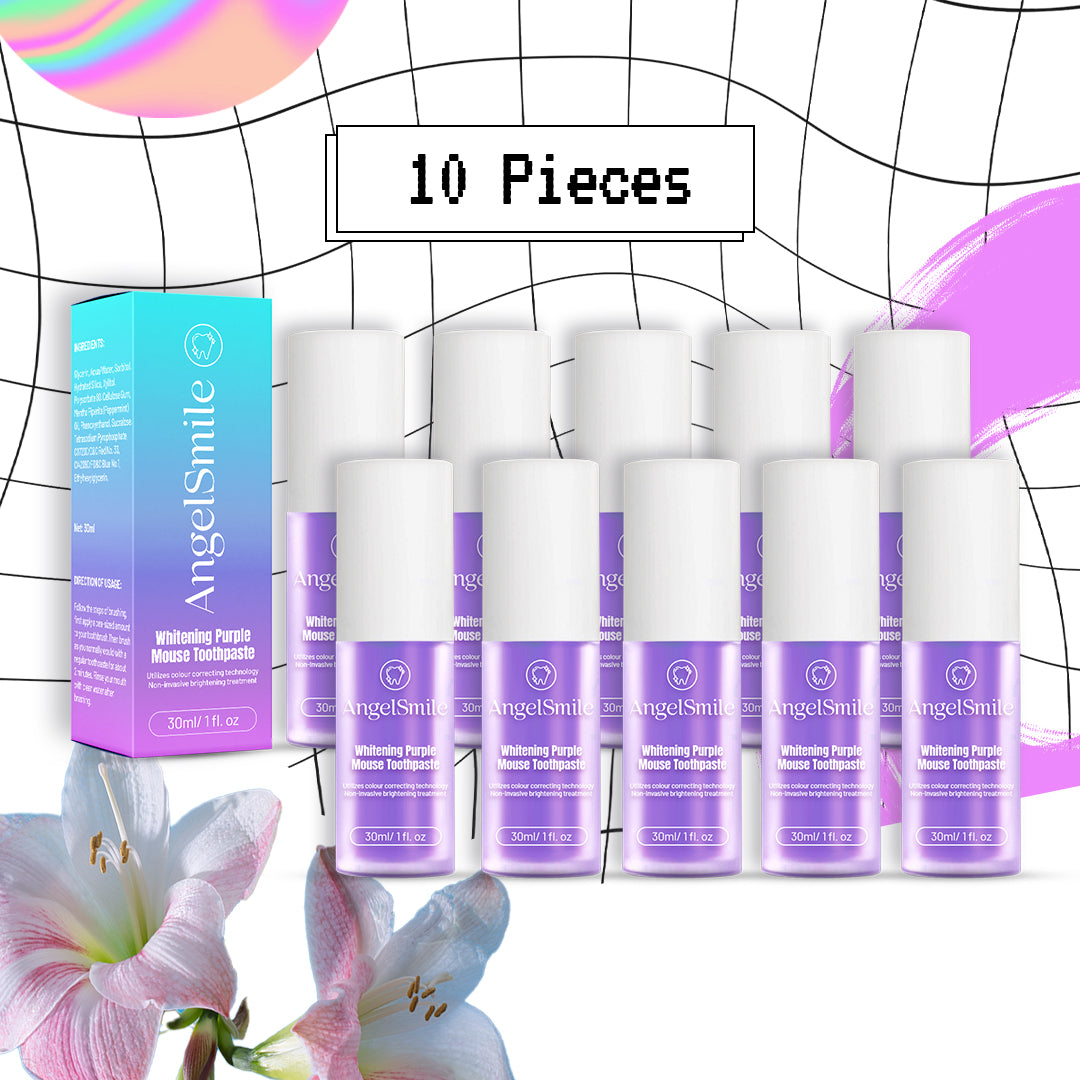 AngelSmile™ Color-Correcting Purple Mousse Toothpaste
