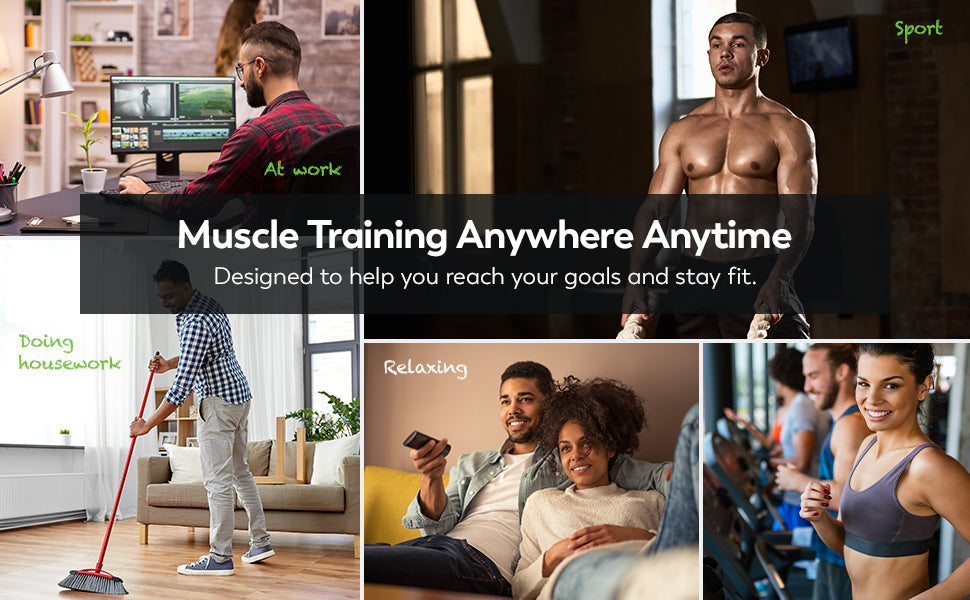 EMS ElectroEase™ Rechargeable Smart Fitness Device (Exclusive Patent)