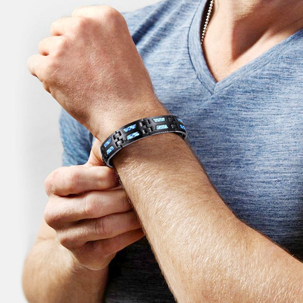 NEGUSY™ Blue Carbon TitanBracelet